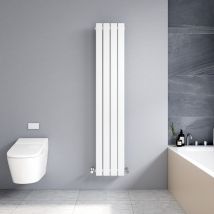 Meykoers Vertical Flat Panel Radiator Central Heating White 1600x304mm Single layer Design