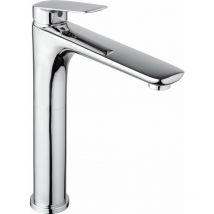 Piralla - Mezclador alto para lavabo con caño de 19 cm de largo Lago 0LG00488A22 Cromo