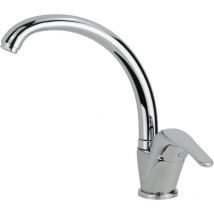 Elka - Mezclador clásico para fregadero de cocina para autocaravanas y barcos con caño giratorio PLA-81.0135-1 Cromo