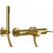 Gattoni Rubinetteria - Mezclador de baño externo de oro cepillado Gattoni Easy 2201/22SG Oro cepillado