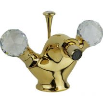 Webert - Mezclador de bidé con tapón de desagüe acabado dorado Viktoria D710068010 Oro