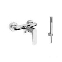 WTS - Mezclador de ducha con teleducha de latón cromado - Teorema Lifestyle