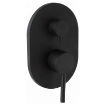 Kiamami Valentina - Mezclador De Ducha Empotrado Con Desviador Negro Opaco Fassa