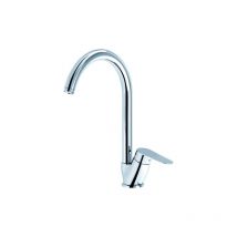 Eurorama - Mezclador de fregadero con caño giratorio en latón cromado Reno23