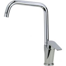 Elka - Mezclador de fregadero de cocina cromado para autocaravanas y barcos con caño giratorio PLA-2310 Cromo
