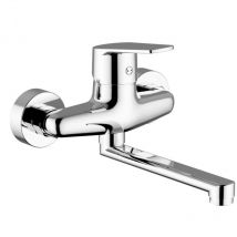 Teorema Rubinetteria - Mezclador de lavabo de pared con caño regulable - Teorema Sonic