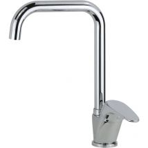 Elka - Mezclador de fregadero de cocina moderno para autocaravanas y barcos con caño giratorio PLA-81.013522 Cromo