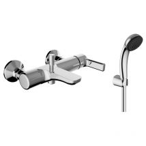 Teorema Rubinetteria - Mezclador de la Bañera Teorema de la goodlife con ducha montado en la pared 86150110341