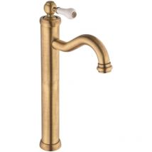 Piralla - Mezclador de lavabo con caño alto estilo retro color bronce Como 0TOF3493A21 Bronce