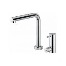 Mezclador de lavabo de 3 vías con caño plegable Rub.Magistro QD302 Cromo - Cromo