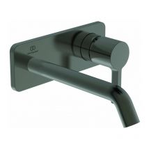 Ideal - Mezclador de lavabo de pared joy proyección 180 mm magnética rosetón cuadrado gris, kit 2 standard