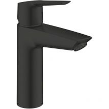 Start Mezclador monomando de lavabo, Tamaño m, con vaciador automático, negro mate (235752432) - Grohe