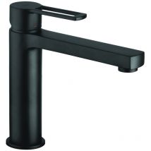 Ringo West Mezclador de lavabo con mousseur, Negro mate (RIN074NO) - Paffoni