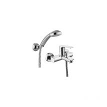 Mezclador monocanal bañera con soporte para juntas cromado lima