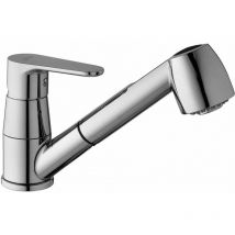Paffoni - Mezclador de fregadero con ducha extraíble Green GR183CR Cromo