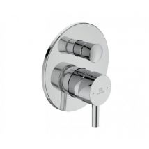 Ideal Standard - Mezclador monomando de bañera/ducha empotrado en latón cromado Ceraline