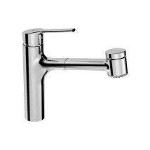 Hansa - Mezclador monomando de fregadero ronda, 0338, cromado,
