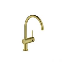 Grohe - Mezclador monomando de lavabo Minta 32917 oro cepillado brillante