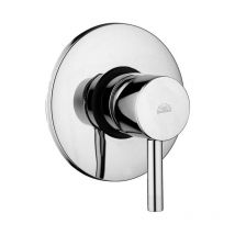 Mezclador empotrado para ducha 1 salida ø 116 mm Paffoni Birillo serie BI010CR Cromado - Latón