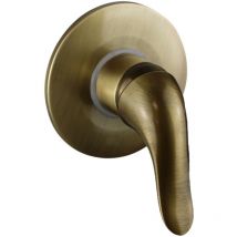 Nice Rubinetterie - Monomando de ducha empotrado de 1 salida en color bronce Nice Wilson 2828004B Bronce - 1 Salida