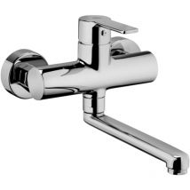 Paffoni - Mezclador de lavabo de pared con caño giratorio Red RED161CR Cromo