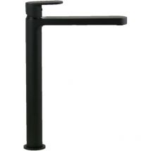 Ercos - Mezclador de lavabo alto negro mate Versilia BTVERKLA03 Negro mate - Sin Desagüe