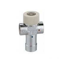 Esbe - Mezclador termostático regulable con cuerpo en latón cromado Caleffi 520 1' 30-48°C