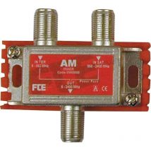 FTE - Mezclador pasivo con dos entradas 1 terrestre y 1 sat con paso de corriente