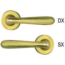 Mezza maniglia karol serie 9561 in zama finitura ottone lucido - sx