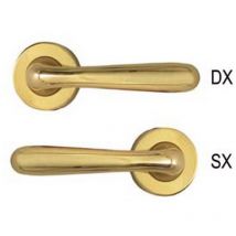 Mezza maniglia karol serie 9561 in zama finitura ottone lucido - sx