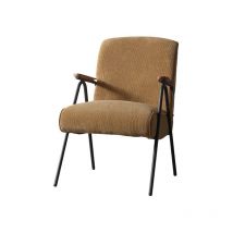 Maestro Ferretero - mf - Butaca de Diseño Modelo oslo, Tapizado tejido corderoy mostaza. 62 x 72 x 87 cm