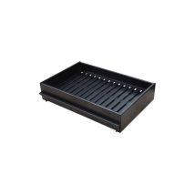 Movelar - Mf - Support Métallique Avec Tiroir Ramasse-cendres Pour Barbecues - Metal Rack En Acier 50x33x11 Cm, Idéal Pour Bois Et Charbon