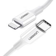 MFi USB-C - Câble Lightning iPhone 20W 3A 0,25m - blanc