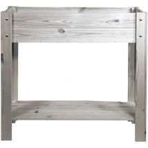 Mgc24 - Hochbeet für Balkon 80x30x78cm Kiefernholz anthrazit