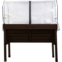 Hochbeet VegTrug Klassik mit Haube 117x76x134cm braun - Mgc24