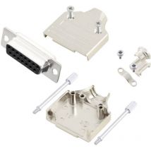 MHDM15-DB15S-K kit connettori femmina sub-d 180 ° Numero Poli (num): 15 Punte a saldare 1 pz. - Mh Connectors