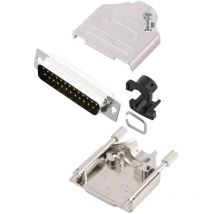 MHDTZK25-DB25P-K kit connettori maschio sub-d 180 ° Numero Poli (num): 25 Punte a saldare 1 pz. - Mh Connectors
