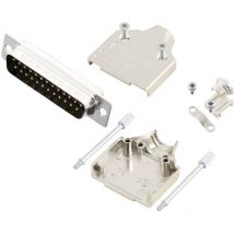 MH Connectors MHDM25-DB25P-K KIT connettori maschio SUB-D 180 ° Numero Poli (num): 25 Punte a saldare 1 pz.