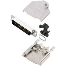 MHDTZK25-DM25P-K kit connettori maschio sub-d 180 ° Numero Poli (num): 25 Punte a saldare 1 pz. - Mh Connectors