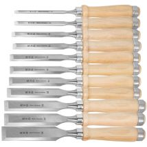 MHG - Stechbeitel-Satz mit Holzheft, Anzahl Beitel: 11
