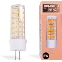 Lampadina led G4 bispina tubolare 12V ac/dc - 5W - Bianco Neutro