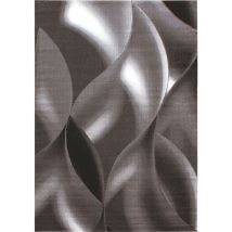 Mia - Tapis À Vagues Abstrait (marron - 80x150cm)
