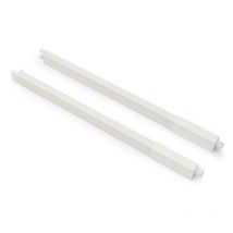 Herrajes Alk - 2 varillas rect. central cacerolero 400 blanco varilla central rectangular. color blanco.