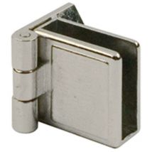 Bisagra hape puerta cristal interna niquel , 0JUEGO - Hafele