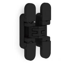 Koblenz - bisagra kubikina k6100 invisible regulable a través de dos ejes independientes. disponible en cromo satinado y negro acabado negro