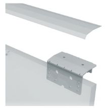 Salice - carter anti-polvo 1mto. para sistema glow&43 , glow interna/externa Correderas de armarios para 2 o 3 puertas de madera. carga máxima