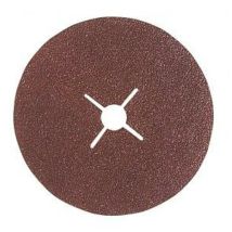 Disco de fibra de corindón 180 mm grano 100 – Ideal para desbaste y acabado de superficies metálicas y de madera