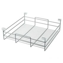 Vibo - dream cesta metal gris. ancho 487 , prestige & dream. CESTASCestas, bandejas y zapateros en acero, gris ral 9006, para encajar dentro del