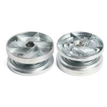 Indaux - excentrica doble espiral clock ø35 zincado , 0UNIDADES