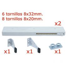 Mepa - freno cierre amort. blan para armarios 2ptas juego de 2 frenos